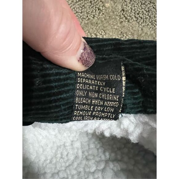 Guide Gear Men’s XL Hunter Green Corduroy and Inside White Fleece Warm Barn Jack - Picture 9 of 10